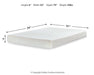 Chime 8 Inch Memory Foam Mattress in a Box - U&U Home Budget Furniture (Carteret, NJ)