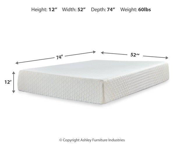 Chime 12 Inch Memory Foam Mattress in a Box - U&U Home Budget Furniture (Carteret, NJ)