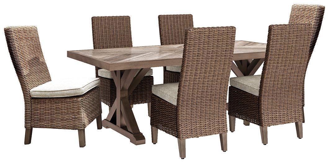 Beachcroft Outdoor Dining Set - U&U Home Budget Furniture (Carteret, NJ)
