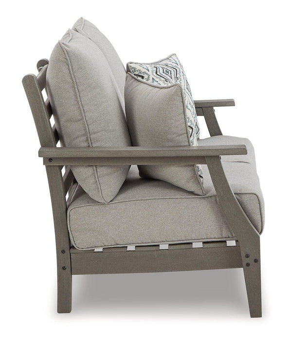 Visola Outdoor Sofa and Loveseat Set - U&U Home Budget Furniture (Carteret, NJ)