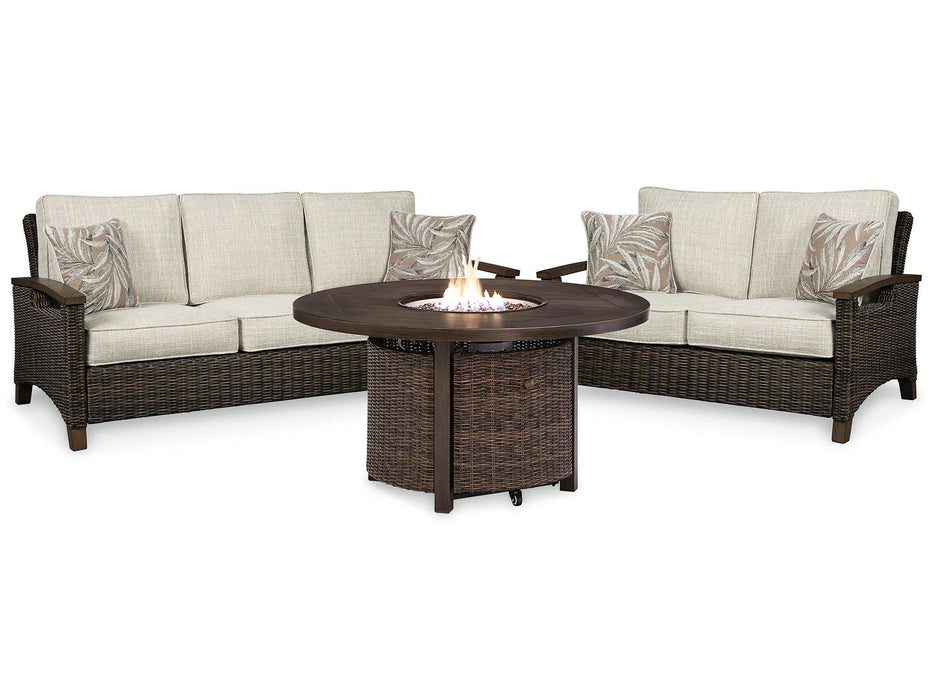 Paradise Trail Outdoor Seating Set - U&U Home Budget Furniture (Carteret, NJ)