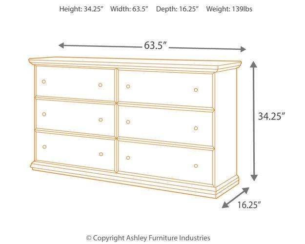 Maribel Dresser and Mirror - U&U Home Budget Furniture (Carteret, NJ)