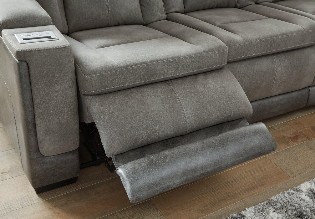 Next-Gen DuraPella Power Reclining Loveseat with Console - U&U Home Budget Furniture (Carteret, NJ)
