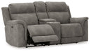 Next-Gen DuraPella Power Reclining Loveseat with Console - U&U Home Budget Furniture (Carteret, NJ)