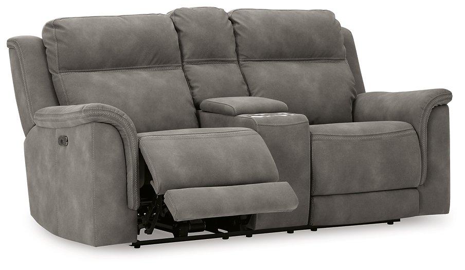 Next-Gen DuraPella Power Reclining Loveseat with Console - U&U Home Budget Furniture (Carteret, NJ)