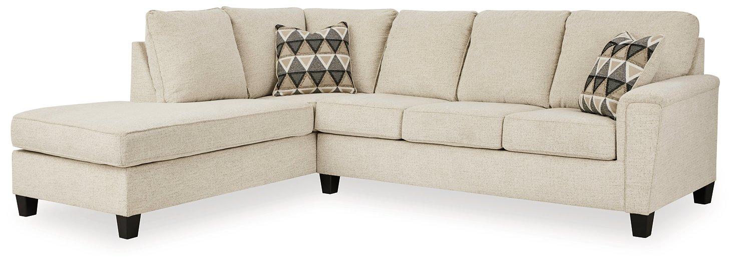 Abinger 2-Piece Sectional with Chaise - U&U Home Budget Furniture (Carteret, NJ)
