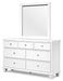 Fortman Dresser and Mirror - U&U Home Budget Furniture (Carteret, NJ)