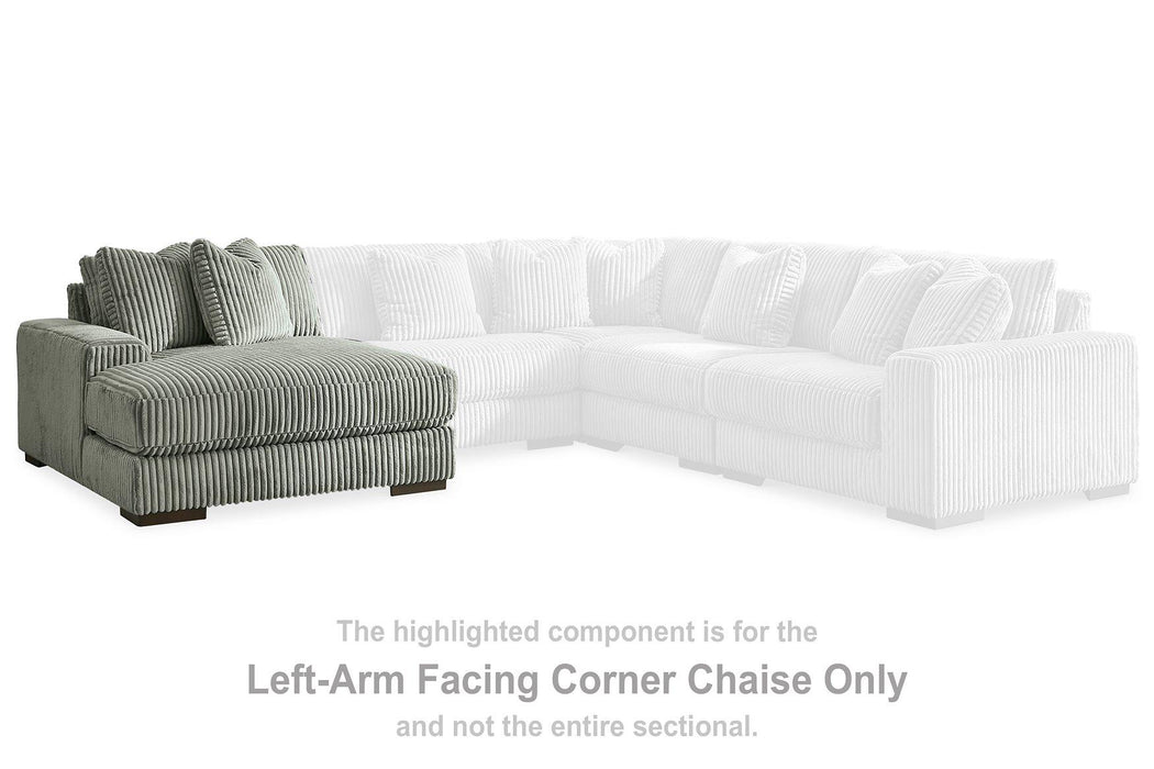 Lindyn Sectional with Double Chaise - U&U Home Budget Furniture (Carteret, NJ)