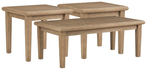 Gerianne Outdoor Occasional Table Set - U&U Home Budget Furniture (Carteret, NJ)