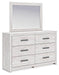 Cayboni Dresser and Mirror - U&U Home Budget Furniture (Carteret, NJ)