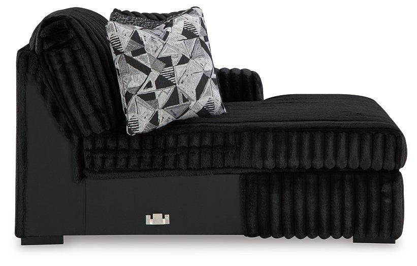 Midnight-Madness Super Chaise - U&U Home Budget Furniture (Carteret, NJ)