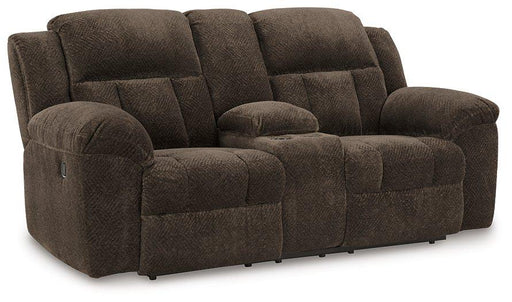 Frohn Reclining Loveseat with Console - U&U Home Budget Furniture (Carteret, NJ)