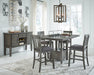 Hallanden Counter Height Dining Room Set - U&U Home Budget Furniture (Carteret, NJ)