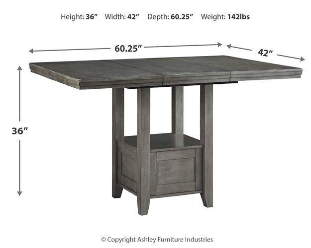 Hallanden Counter Height Dining Room Set - U&U Home Budget Furniture (Carteret, NJ)