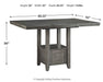 Hallanden Counter Height Dining Room Set - U&U Home Budget Furniture (Carteret, NJ)