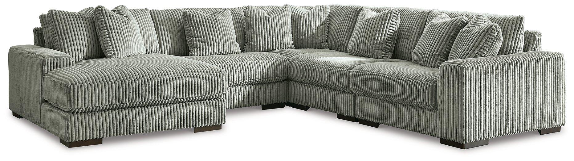 Lindyn Sectional with Chaise - U&U Home Budget Furniture (Carteret, NJ)
