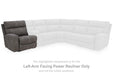 Next-Gen DuraPella Power Reclining Sectional Loveseat with Console - U&U Home Budget Furniture (Carteret, NJ)