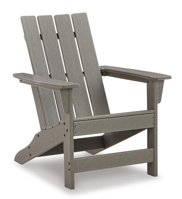 Visola Outdoor Adirondack Chair Set with End Table - U&U Home Budget Furniture (Carteret, NJ)