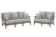 Visola Outdoor Seating Set - U&U Home Budget Furniture (Carteret, NJ)