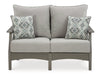 Visola Outdoor Sofa and Loveseat Set - U&U Home Budget Furniture (Carteret, NJ)