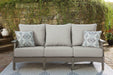 Visola Outdoor Sofa and Loveseat Set - U&U Home Budget Furniture (Carteret, NJ)