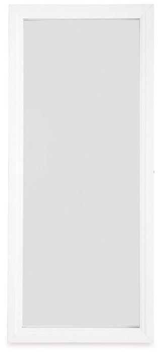 Evesen Floor Standing Mirror/Storage - U&U Home Budget Furniture (Carteret, NJ)