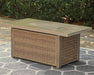 Beachcroft Beachcroft Fire Pit Table with Four Nuvella Swivel Lounge Chairs - U&U Home Budget Furniture (Carteret, NJ)