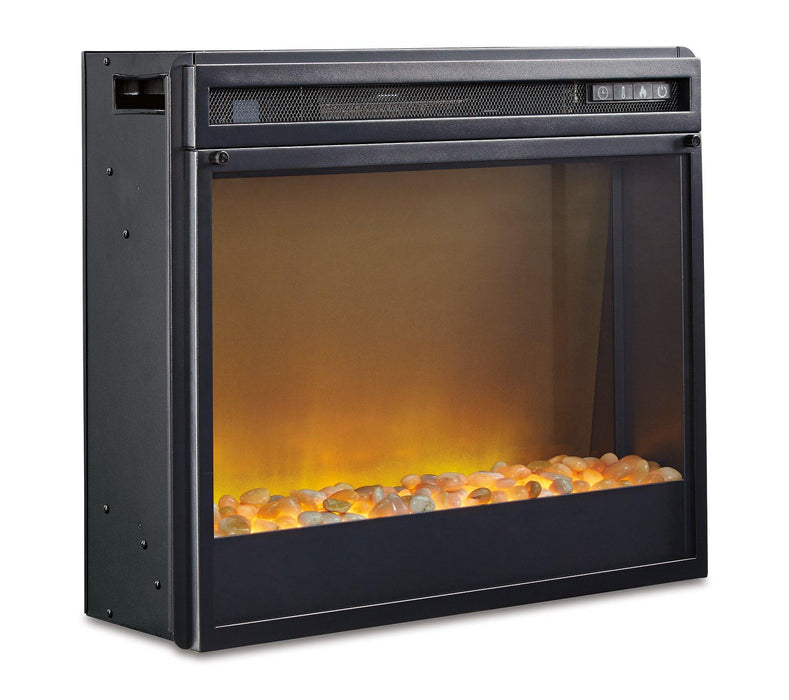 Wildenauer 76" TV Stand with Electric Fireplace - U&U Home Budget Furniture (Carteret, NJ)