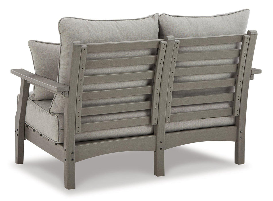 Visola Outdoor Sofa and Loveseat Set - U&U Home Budget Furniture (Carteret, NJ)