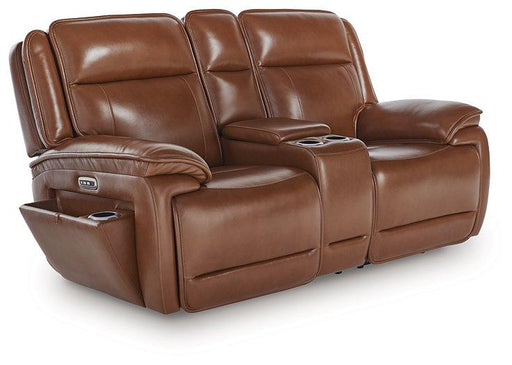 Healy Pier Power Reclining Loveseat with Console - U&U Home Budget Furniture (Carteret, NJ)