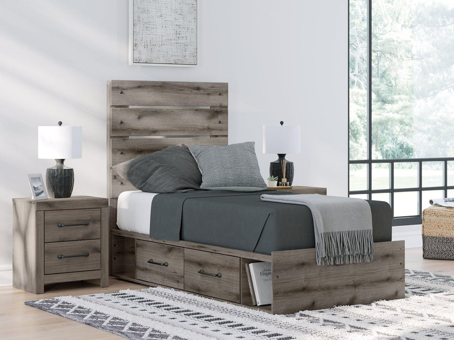 Graystorm Bed with Storage - U&U Home Budget Furniture (Carteret, NJ)