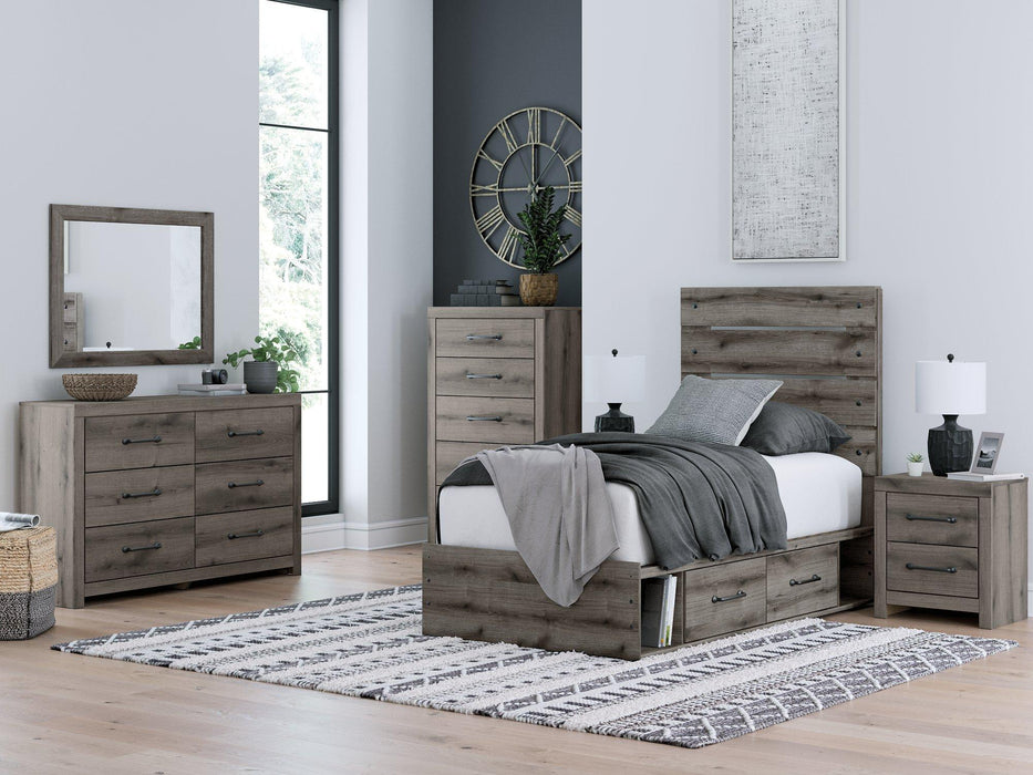 Graystorm Bed with Storage - U&U Home Budget Furniture (Carteret, NJ)