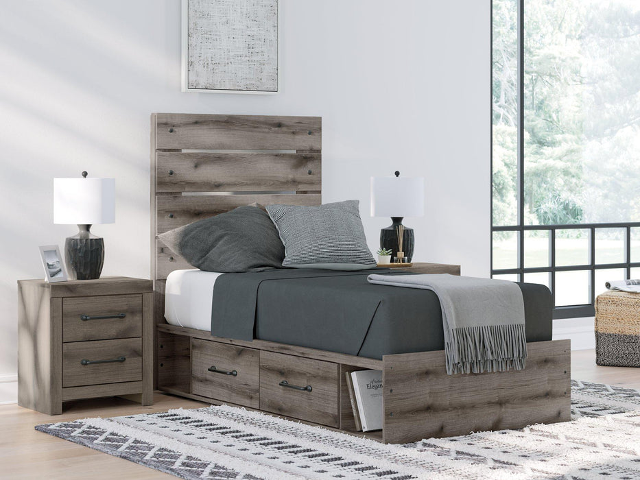 Graystorm Bed with Storage - U&U Home Budget Furniture (Carteret, NJ)