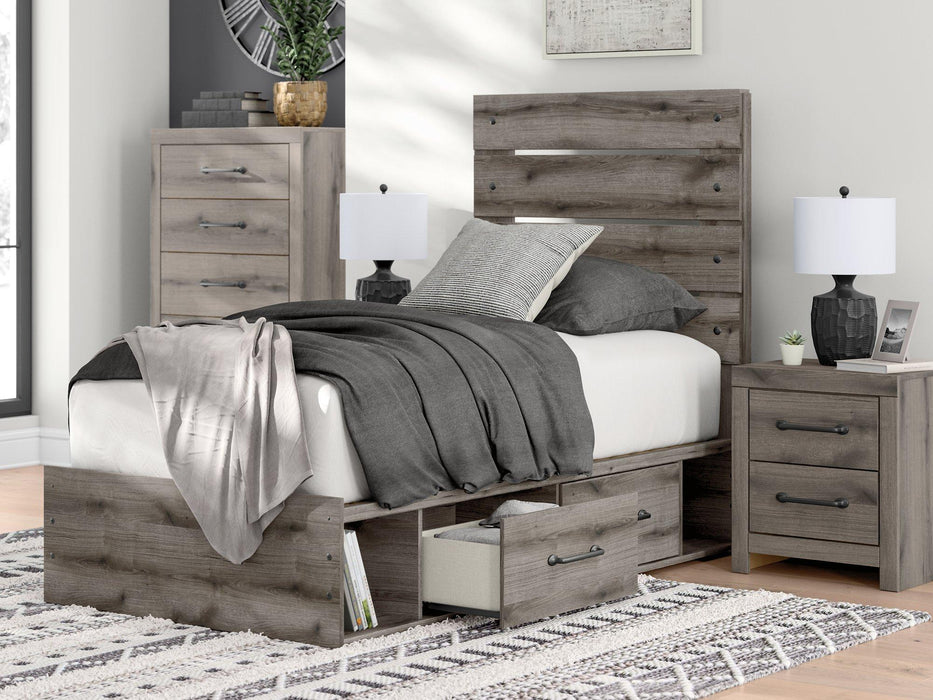 Graystorm Bed with Storage - U&U Home Budget Furniture (Carteret, NJ)