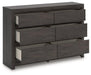 Fraluna Dresser and Mirror - U&U Home Budget Furniture (Carteret, NJ)