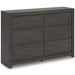 Fraluna Dresser and Mirror - U&U Home Budget Furniture (Carteret, NJ)