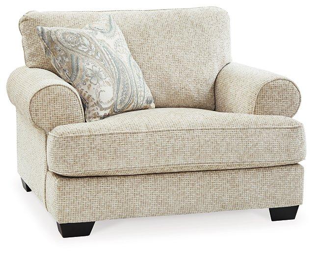 Monaghan Oversized Chair and Ottoman - U&U Home Budget Furniture (Carteret, NJ)