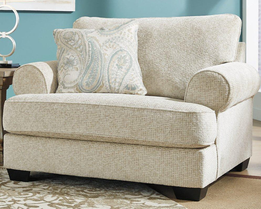 Monaghan Oversized Chair and Ottoman - U&U Home Budget Furniture (Carteret, NJ)