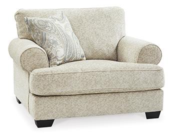 Monaghan Oversized Chair and Ottoman - U&U Home Budget Furniture (Carteret, NJ)