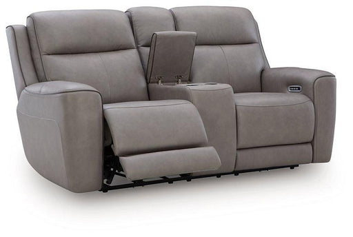 5Z-Comfort Power Reclining Loveseat with Console - U&U Home Budget Furniture (Carteret, NJ)