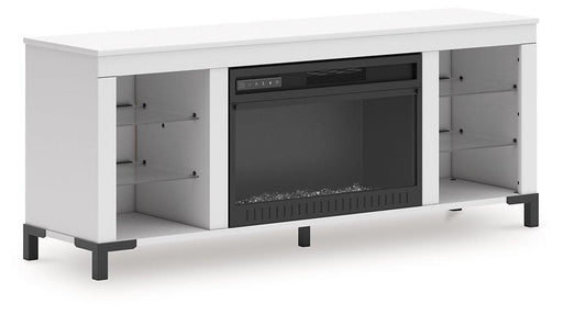 Brollevi 60" TV Stand with Electric Fireplace - U&U Home Budget Furniture (Carteret, NJ)