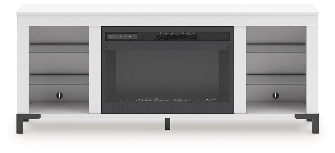 Brollevi 60" TV Stand with Electric Fireplace - U&U Home Budget Furniture (Carteret, NJ)