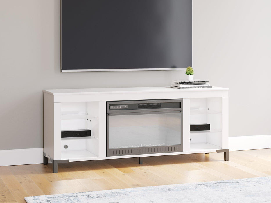 Brollevi 60" TV Stand with Electric Fireplace - U&U Home Budget Furniture (Carteret, NJ)