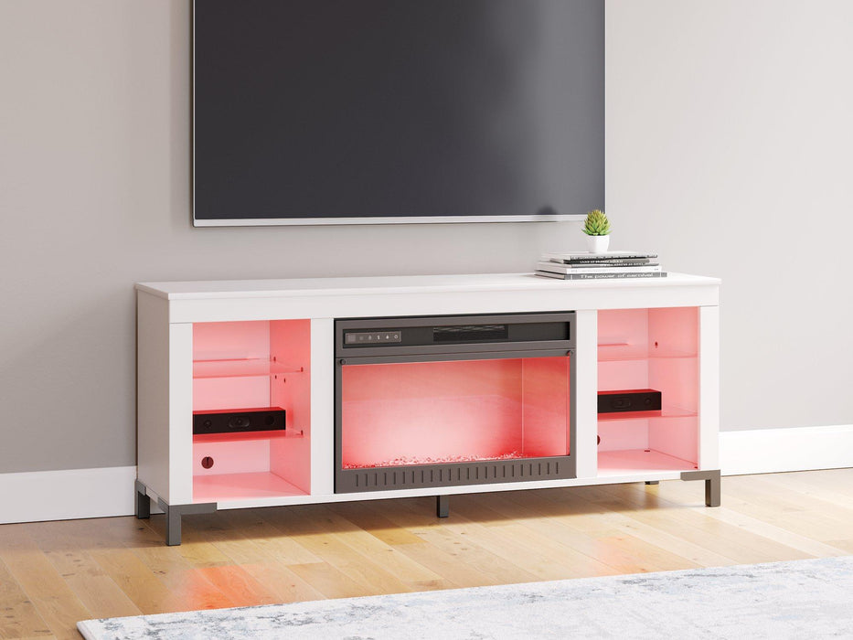 Brollevi 60" TV Stand with Electric Fireplace - U&U Home Budget Furniture (Carteret, NJ)