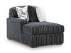 Midnight-Madness Sectional with Chaise - U&U Home Budget Furniture (Carteret, NJ)