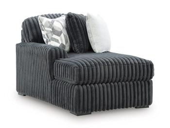 Midnight-Madness Sectional with Chaise - U&U Home Budget Furniture (Carteret, NJ)
