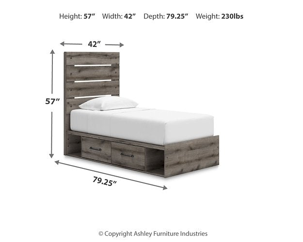 Graystorm Bed with Storage - U&U Home Budget Furniture (Carteret, NJ)