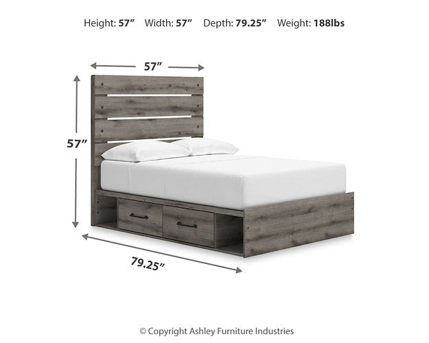 Graystorm Bed with Storage - U&U Home Budget Furniture (Carteret, NJ)