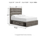 Graystorm Bed with Storage - U&U Home Budget Furniture (Carteret, NJ)