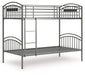 Lanceburg Bunk Bed with Ladder - U&U Home Budget Furniture (Carteret, NJ)